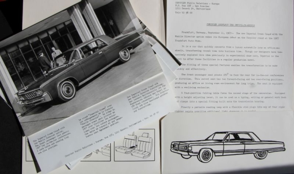 Chrysler Imperial Crown Coupe Modelprogram 1967 Presskit (1258)